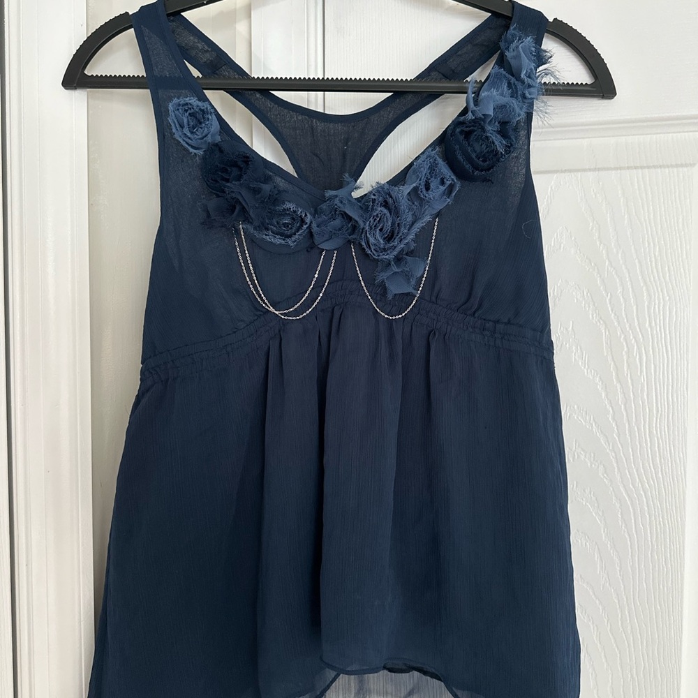 Abercrombie & Fitch Blue Blouse with Elegant Design